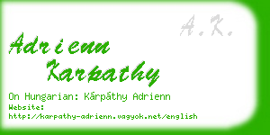 adrienn karpathy business card